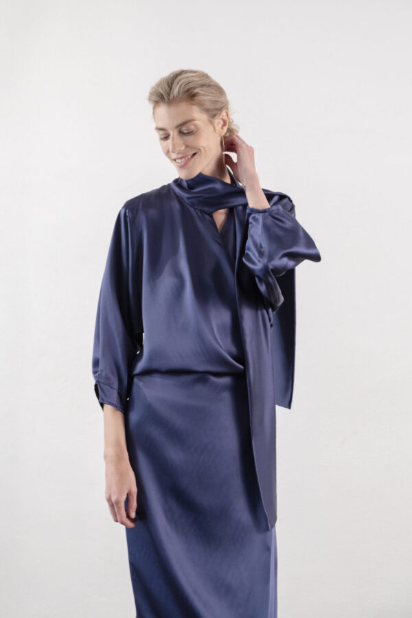 Michel Mayer Kleid blau