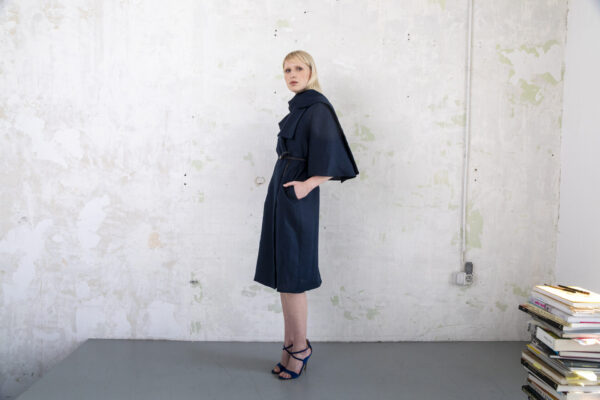 Linen Wrap Around Dress - Image 2