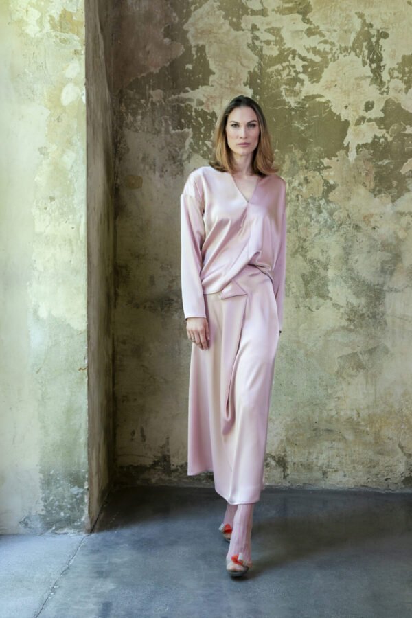 Draped Midi Skirt - Image 2
