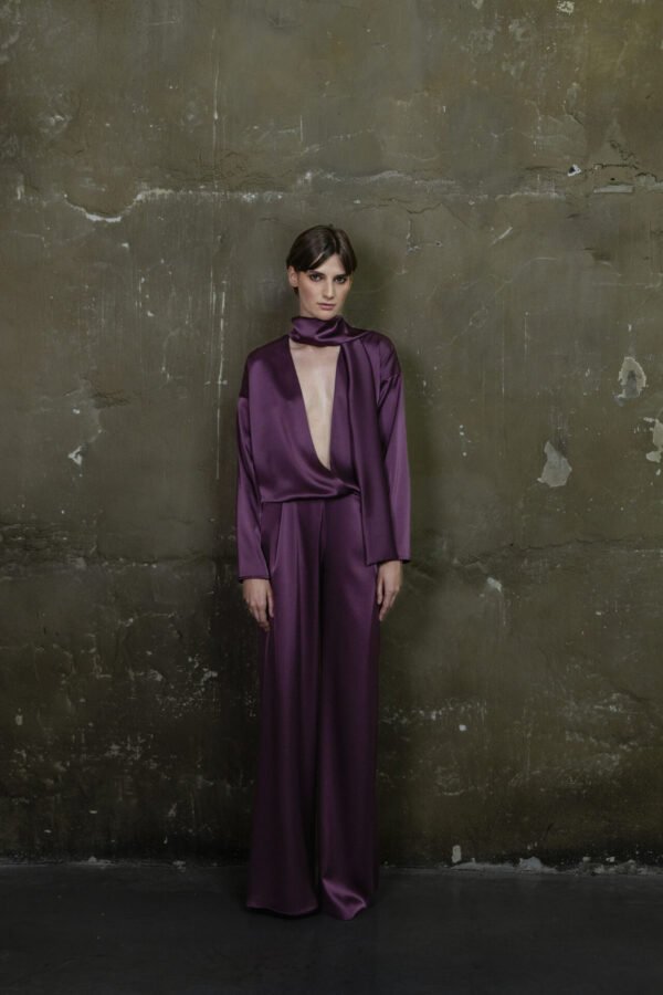 Jumpsuit with shawl - Image 3