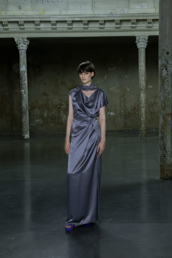 Silk Eveningdress with Shawl