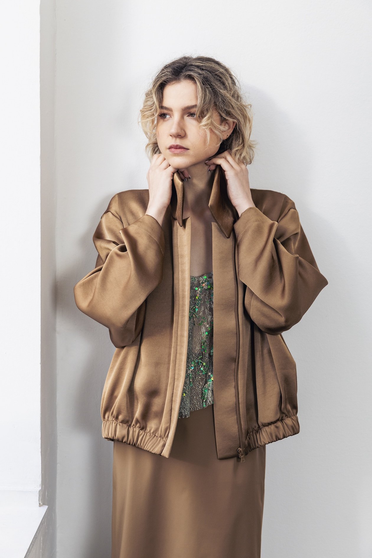 Satin Blouson - Image 4